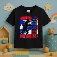 Puerto Rican Boxing Team Puerto Rico Flag Boxing Gloves Toddler T-Shirt thumb 3