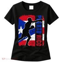 Puerto Rican Boxing Team Puerto Rico Flag Boxing Gloves Women's T-Shirt thumb 0