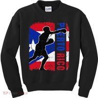 Puerto Rican Boxing Team Puerto Rico Flag Boxing Gloves Kids Sweatshirt thumb 0