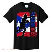 Puerto Rican Boxing Team Puerto Rico Flag Boxing Gloves Kids T-Shirt thumb 0