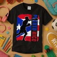 Puerto Rican Boxing Team Puerto Rico Flag Boxing Gloves Kids T-Shirt thumb 3