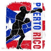 Puerto Rican Boxing Team Puerto Rico Flag Boxing Gloves Ceramic Ornament thumb 2