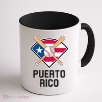 Puerto Rico Baseball Team Patriotic Beisbol Flag Coffee Mug thumb 1