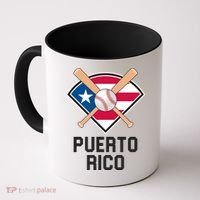 Puerto Rico Baseball Team Patriotic Beisbol Flag Coffee Mug thumb 0