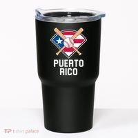 Puerto Rico Baseball Team Patriotic Beisbol Flag Tumbler thumb 0