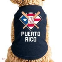 Puerto Rico Baseball Team Patriotic Beisbol Flag Doggie Tank thumb 0