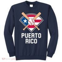 Puerto Rico Baseball Team Patriotic Beisbol Flag Sweatshirt thumb 0