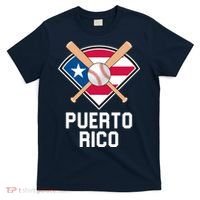 Puerto Rico Baseball Team Patriotic Beisbol Flag T-Shirt thumb 0