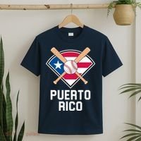 Puerto Rico Baseball Team Patriotic Beisbol Flag T-Shirt thumb 2