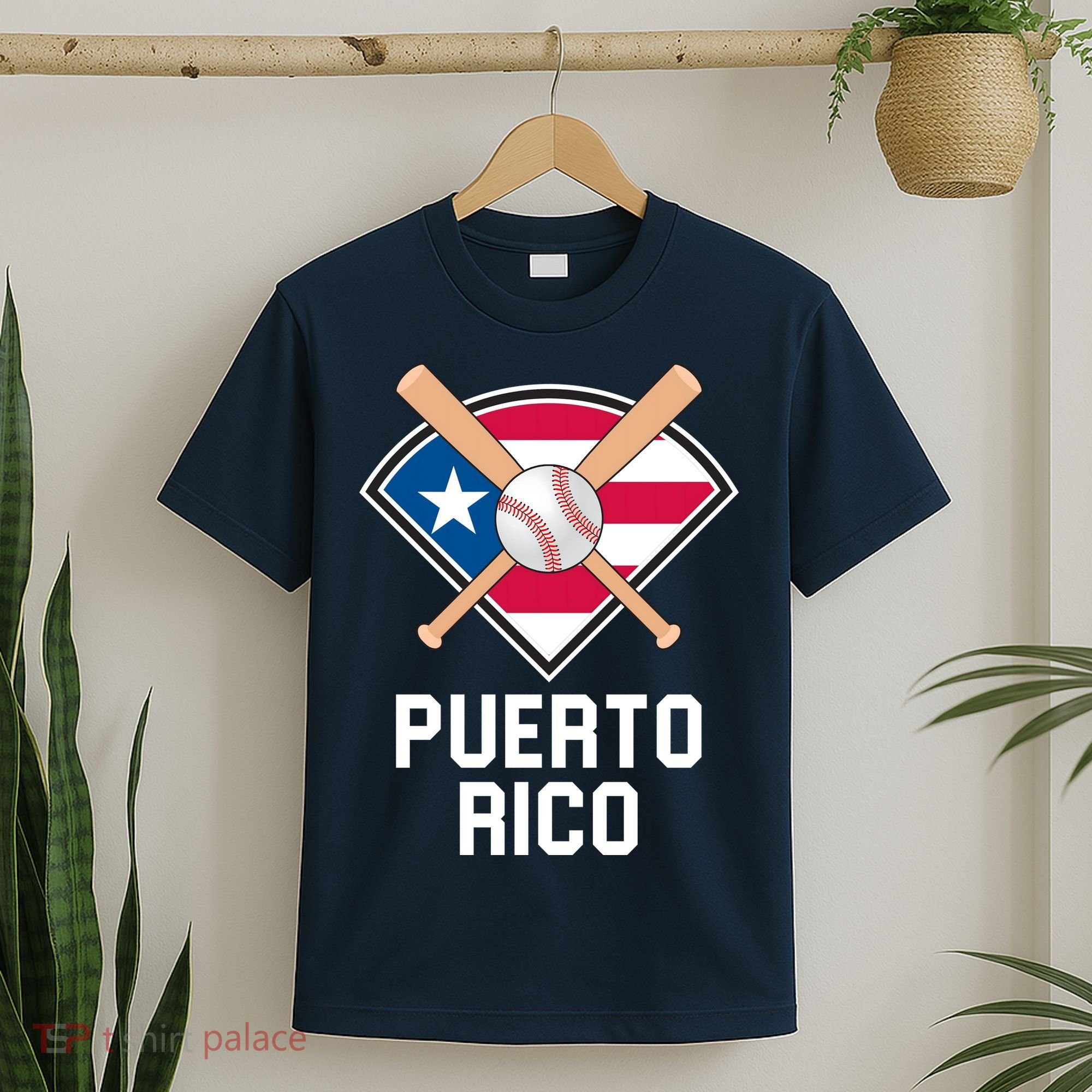 Puerto Rico Baseball Team Patriotic Beisbol Flag T-Shirt