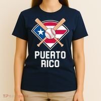Puerto Rico Baseball Team Patriotic Beisbol Flag T-Shirt thumb 4