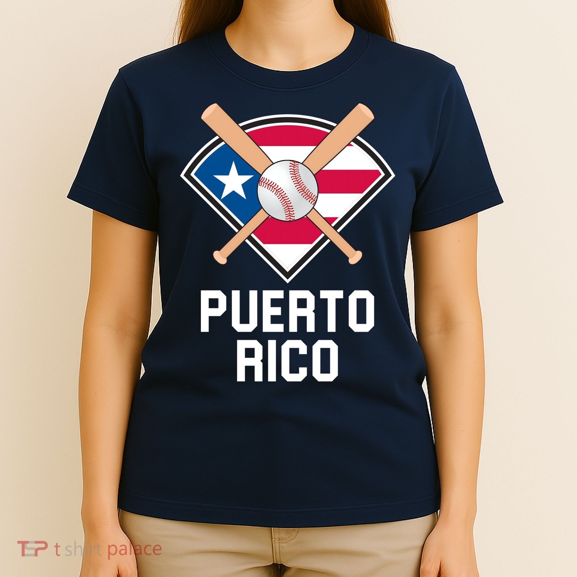 Puerto Rico Baseball Team Patriotic Beisbol Flag T-Shirt