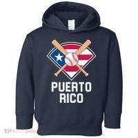 Puerto Rico Baseball Team Patriotic Beisbol Flag Toddler Hoodie thumb 0