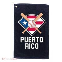 Puerto Rico Baseball Team Patriotic Beisbol Flag Golf Towel thumb 0