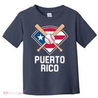 Puerto Rico Baseball Team Patriotic Beisbol Flag Toddler T-Shirt thumb 0
