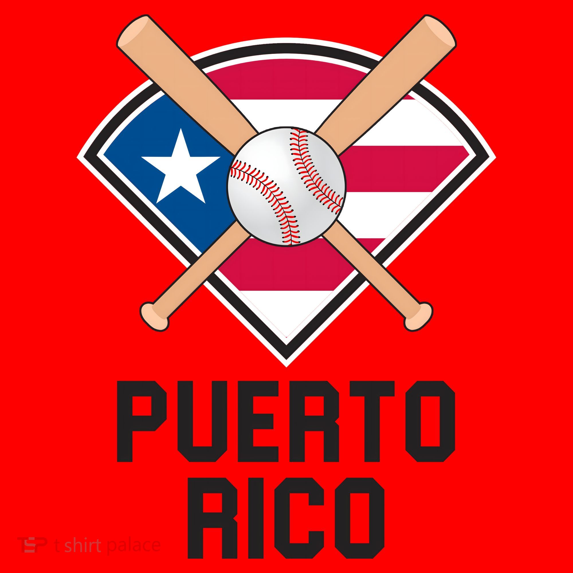 Puerto Rico Baseball Team Patriotic Beisbol Flag Santa Hat