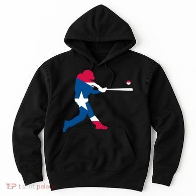 Puerto Rico Baseball Player Hoodie
