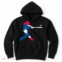 Puerto Rico Baseball Player Hoodie thumb 0