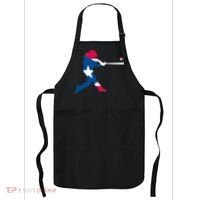 Puerto Rico Baseball Player Apron thumb 0