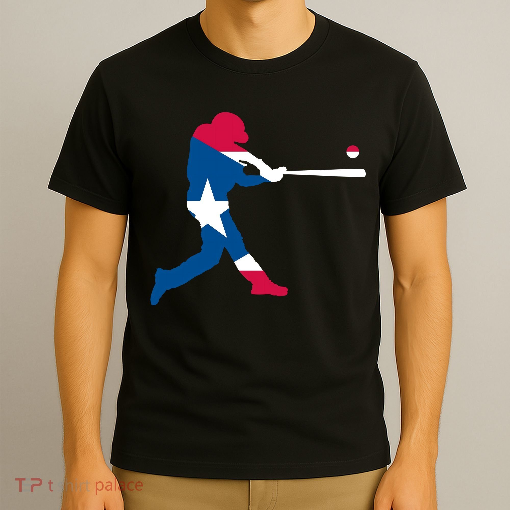 Puerto Rico Baseball Player T-Shirt