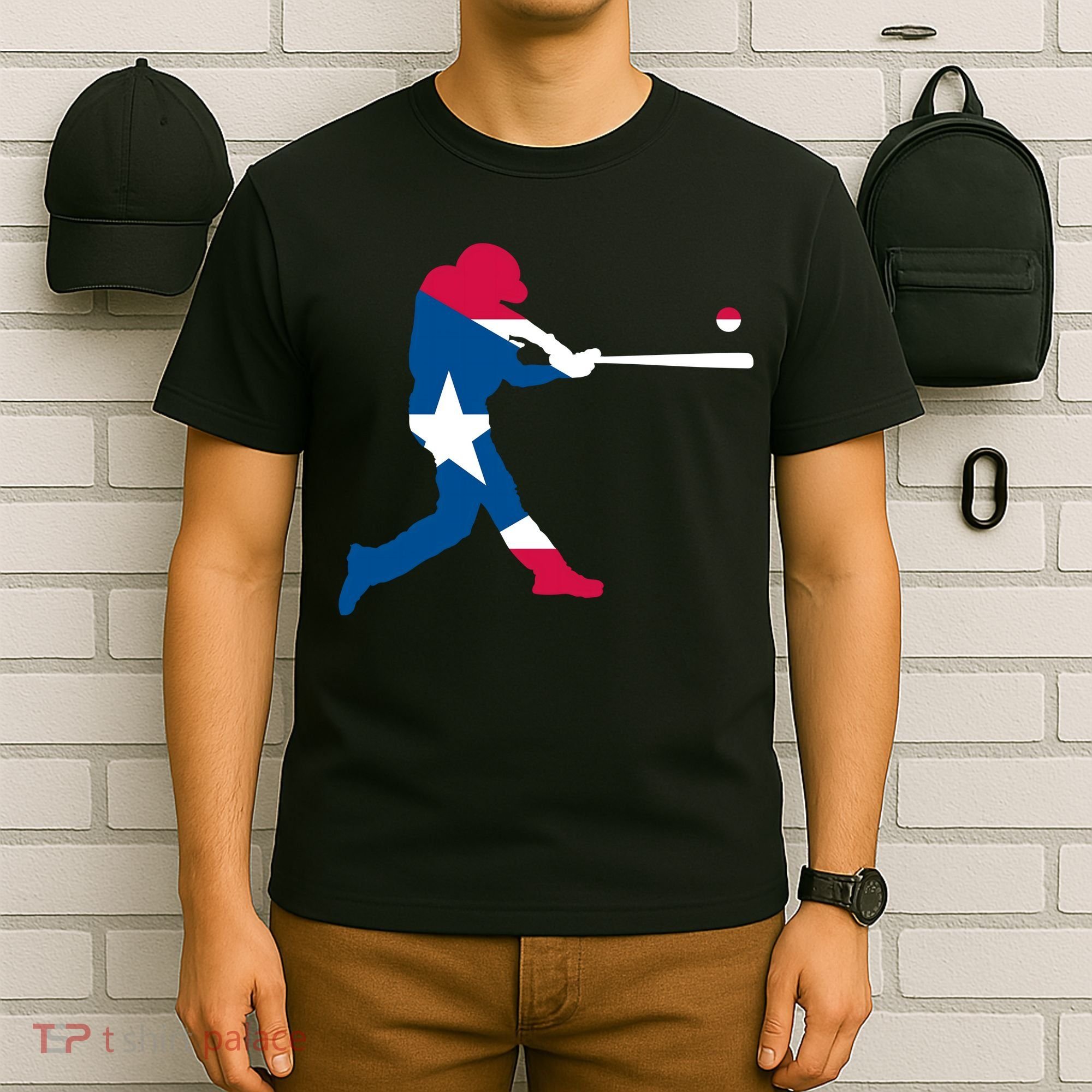 Puerto Rico Baseball Player T-Shirt