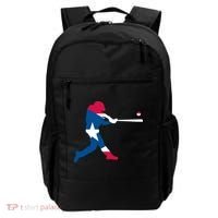 Puerto Rico Baseball Player Backpack thumb 0