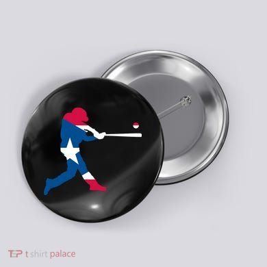 Puerto Rico Baseball Player Button