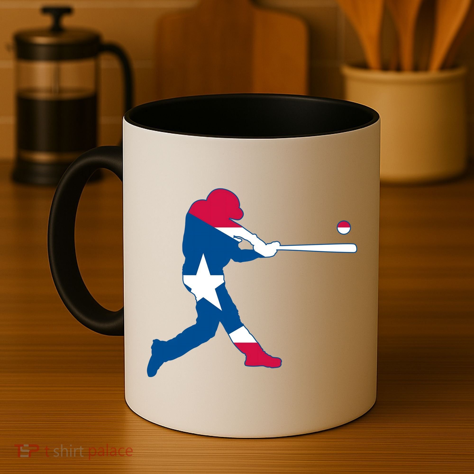 Puerto Rico Baseball Player Coffee Mug