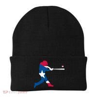 Puerto Rico Baseball Player Beanie thumb 0
