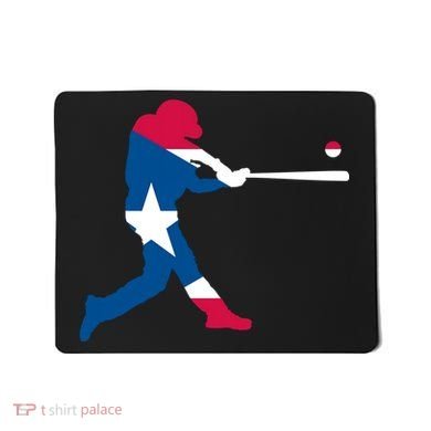 Puerto Rico Baseball Player Mousepad