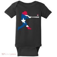Puerto Rico Baseball Player Baby Bodysuit thumb 0