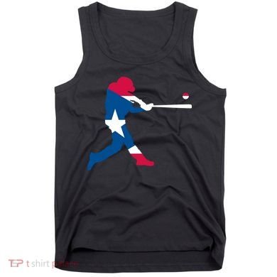 Puerto Rico Baseball Player Tank Top