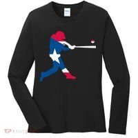 Puerto Rico Baseball Player Women's Long Sleeve Shirt thumb 0