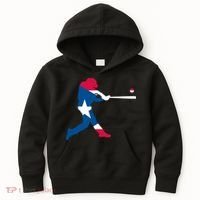 Puerto Rico Baseball Player Kids Hoodie thumb 0
