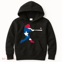 Puerto Rico Baseball Player Kids Hoodie thumb 0