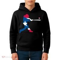 Puerto Rico Baseball Player Kids Hoodie thumb 4