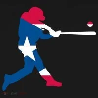 Puerto Rico Baseball Player Kids T-Shirt thumb 4