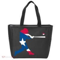 Puerto Rico Baseball Player Tote Bag thumb 0