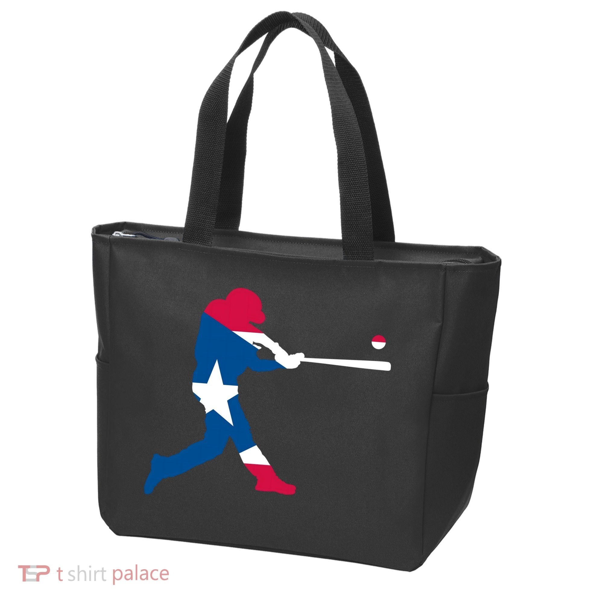 Puerto Rico Baseball Player Tote Bag