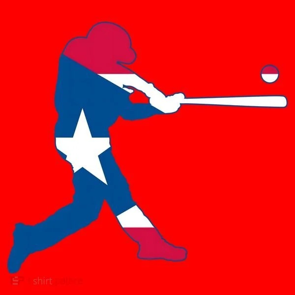 Puerto Rico Baseball Player Santa Hat