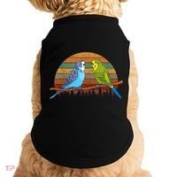 Parakeet Retro Budgies Parakeet Doggie Tank thumb 0