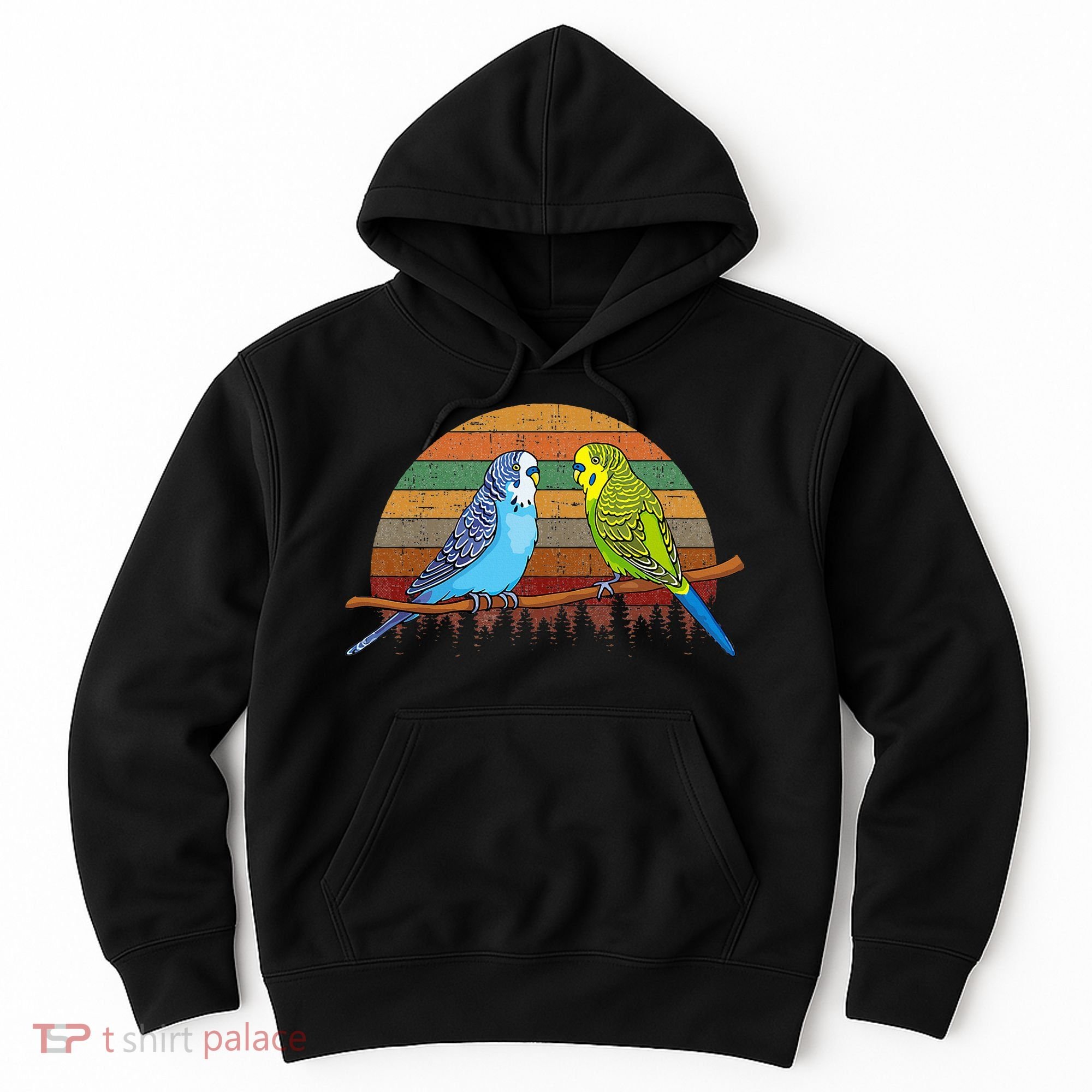 Parakeet Retro Budgies Parakeet Hoodie