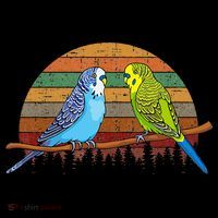 Parakeet Retro Budgies Parakeet Hoodie thumb 7