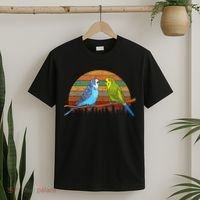 Parakeet Retro Budgies Parakeet T-Shirt thumb 2