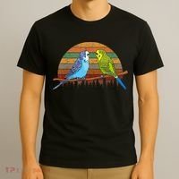 Parakeet Retro Budgies Parakeet T-Shirt thumb 3