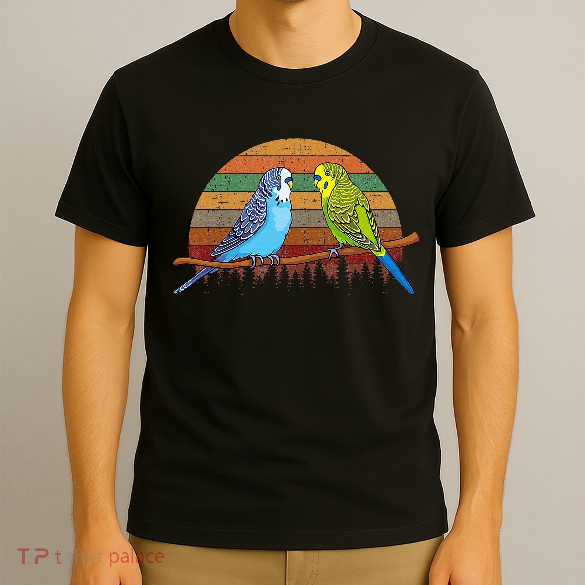 Parakeet Retro Budgies Parakeet T-Shirt