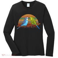 Parakeet Retro Budgies Parakeet Women's Long Sleeve Shirt thumb 0