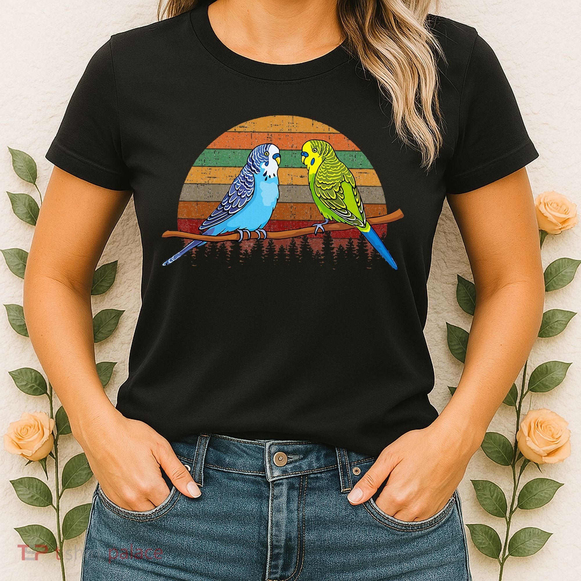 Parakeet Retro Budgies Parakeet Women's T-Shirt