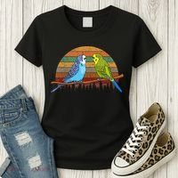 Parakeet Retro Budgies Parakeet Women's T-Shirt thumb 3