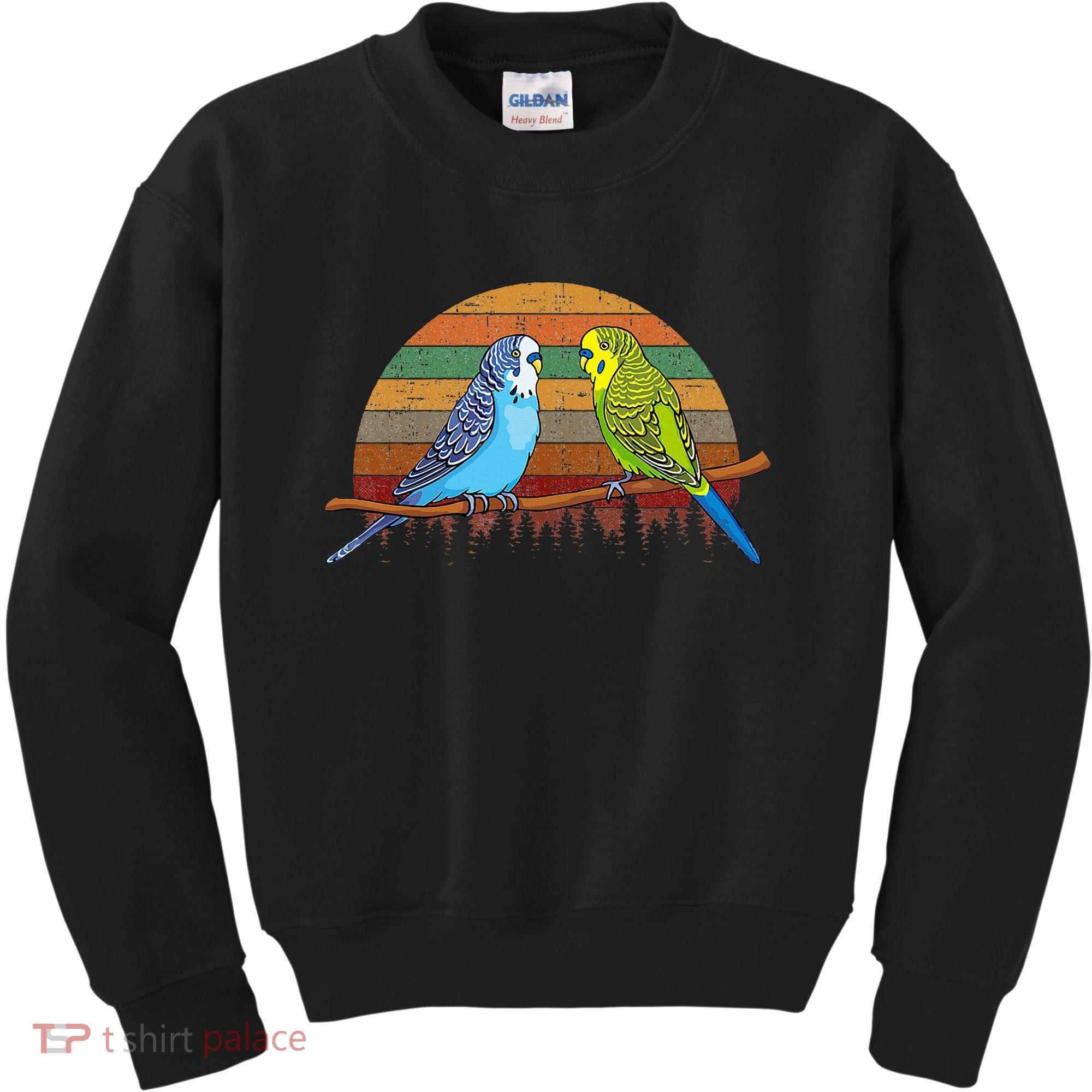 Parakeet Retro Budgies Parakeet Kids Sweatshirt